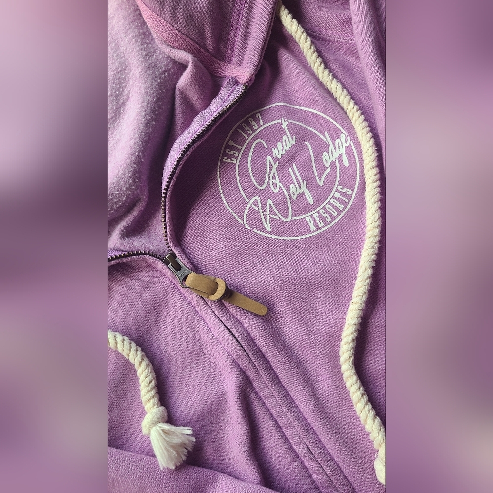 Lavender Great Wolf Lodge Zip-Up Hoodie - Picture 7 of 7